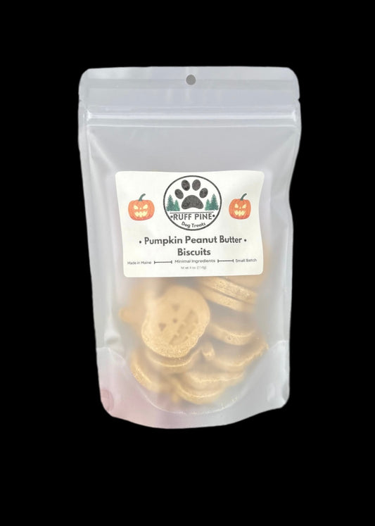 Halloween Peanut Butter & Pumpkin Biscuits
