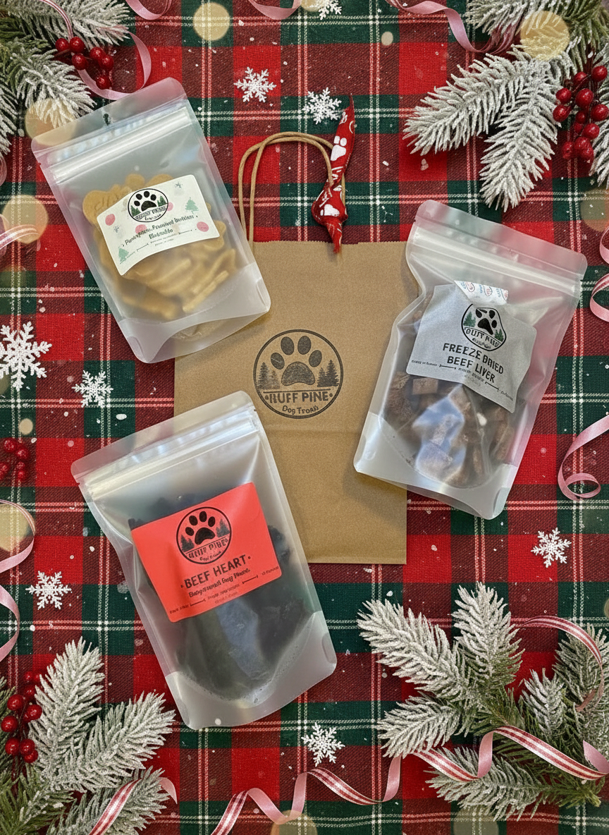 Santa (Large) Holiday Dog Treat Bundle