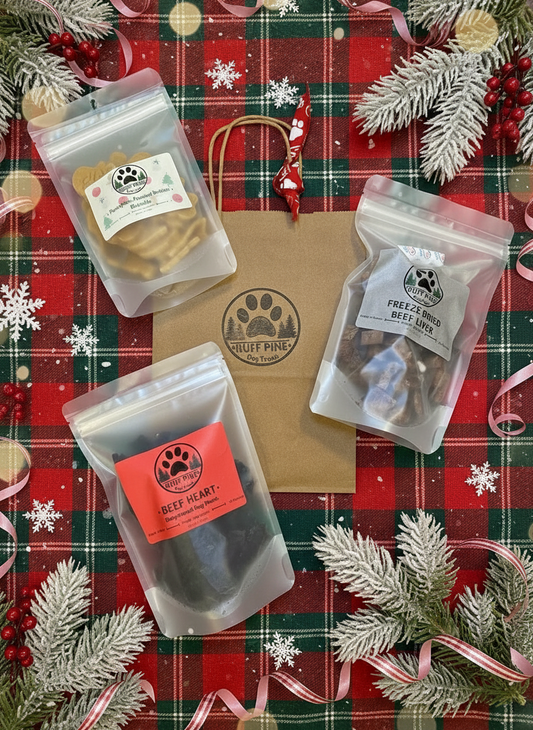 Santa (Large) Holiday Dog Treat Bundle